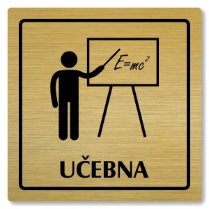 Učebna, 80x80mm, zlatá, Arizona